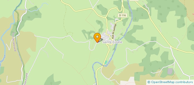 localisation de l'entreprise MADAME CELINE BRIERE à SAINTE-EULALIE