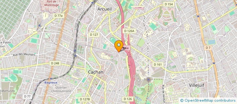 localisation de l'entreprise MADAME CELINE BRILLAULT  CACHAN