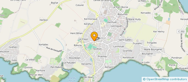 localisation de l'entreprise MADAME CELINE BRISSON  ARRADON