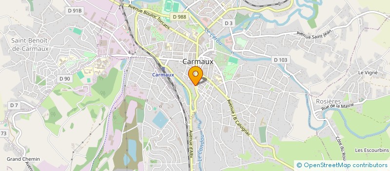 localisation de l'entreprise MADAME CELINE BRODU  CARMAUX