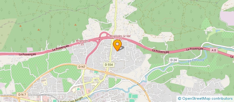 localisation de l'entreprise MADAME CELINE BROQUIER à BRIGNOLES