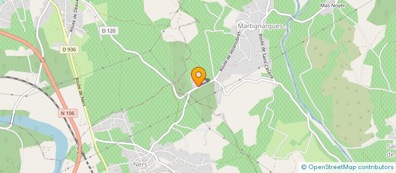 localisation de l'entreprise MADAME CELINE BROS  MARTIGNARGUES