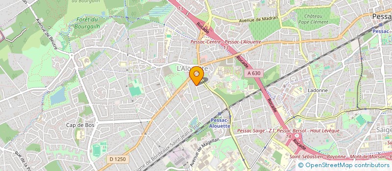 localisation de l'entreprise MADAME CELINE BROSSEAU à PESSAC