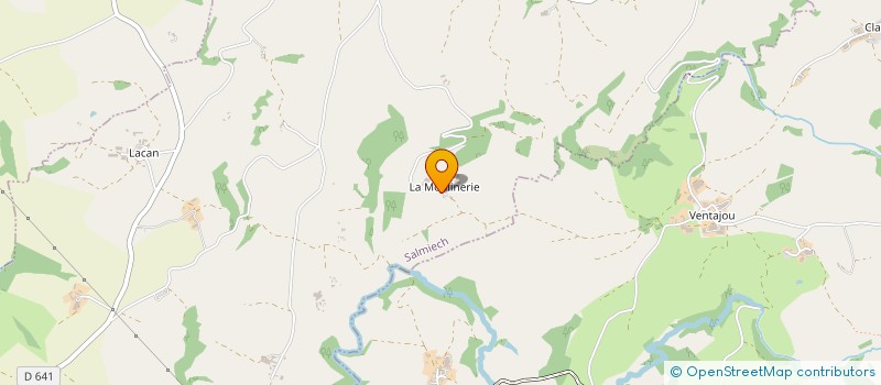 localisation de l'entreprise MADAME CELINE BRUGIER  COMPS-LA-GRAND-VILLE