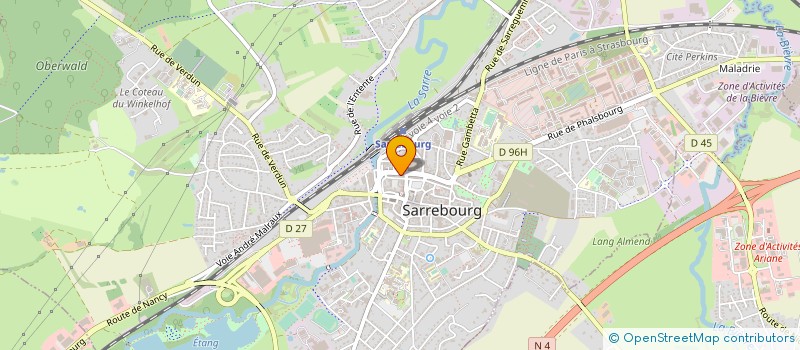 localisation de l'entreprise MADAME CELINE BRUN à SARREBOURG
