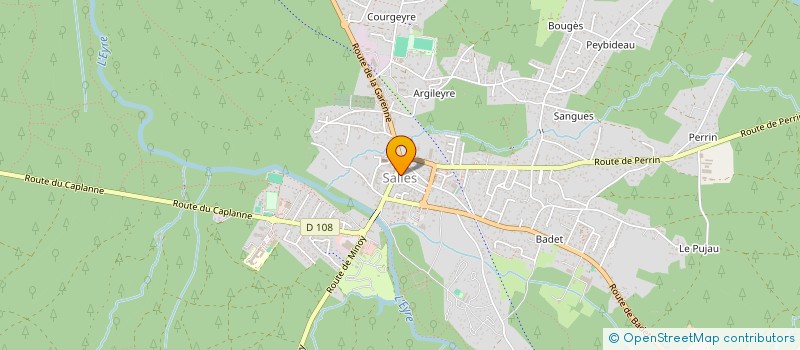 localisation de l'entreprise MADAME CELINE BRUNET  SALLES