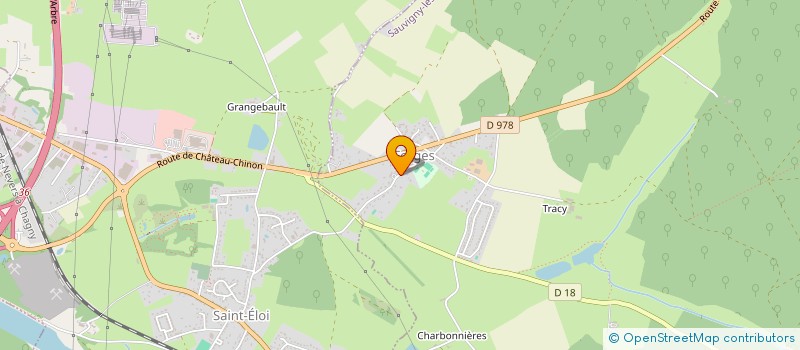 localisation de l'entreprise MADAME CELINE BRUNO  SAUVIGNY-LES-BOIS