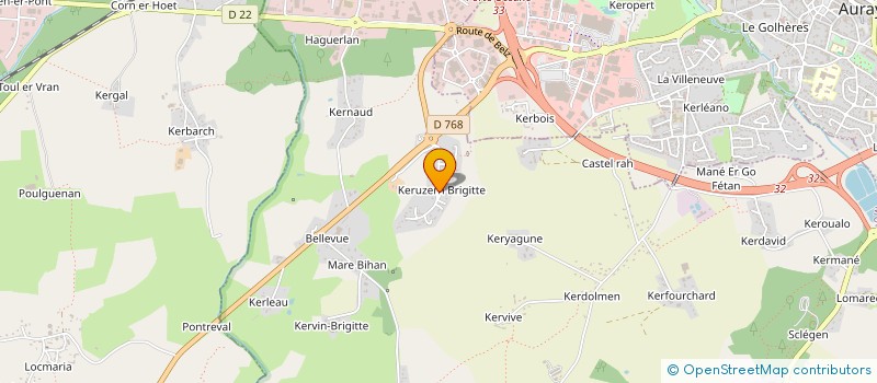 localisation de l'entreprise MADAME CELINE BRYSSE à AURAY