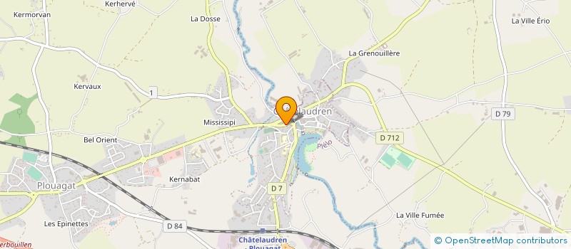 localisation de l'entreprise MADAME CELINE BUDET  CHATELAUDREN-PLOUAGAT