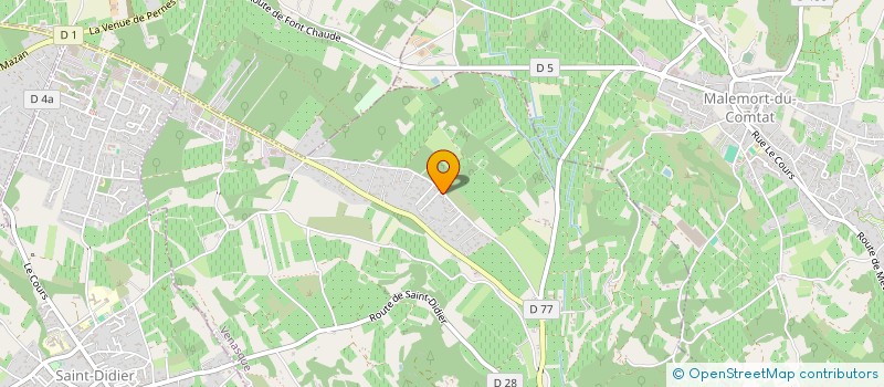 localisation de l'entreprise MADAME CELINE BUDIEL  VENASQUE