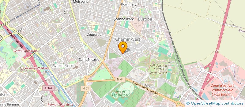 localisation de l'entreprise MADAME CELINE BUFARULL  REIMS