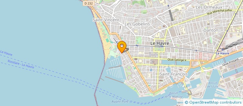 localisation de l'entreprise MADAME CELINE BUNEL  SAINTE-ADRESSE