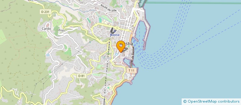 localisation de l'entreprise MADAME CELINE BURCHI à BASTIA