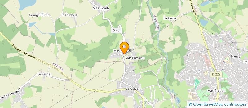 localisation de l'entreprise MADAME CELINE BURDEYRON  SAINT-ELOI