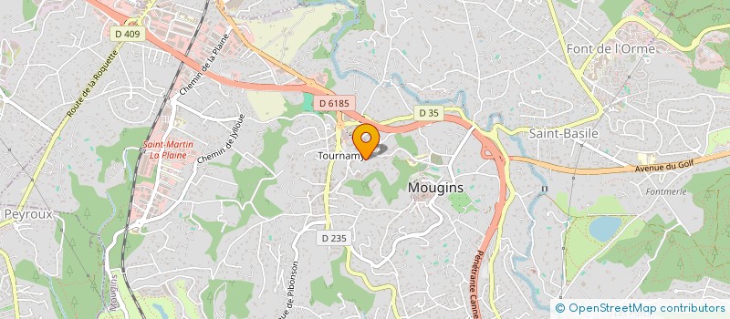 localisation de l'entreprise MADAME CELINE BUREI  MOUGINS