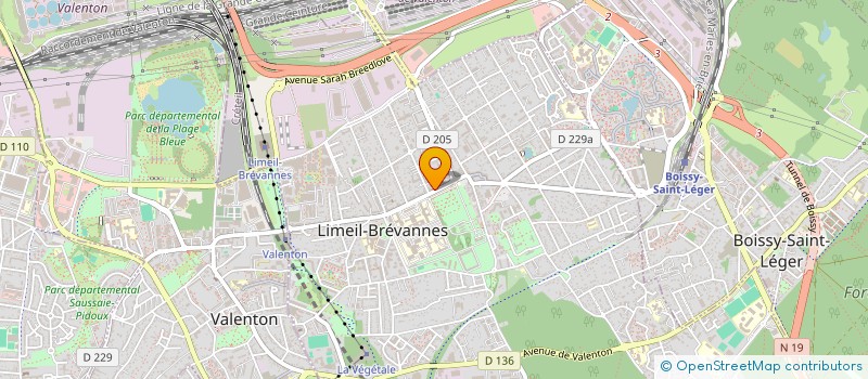 localisation de l'entreprise MADAME CELINE BURTE  LIMEIL-BREVANNES