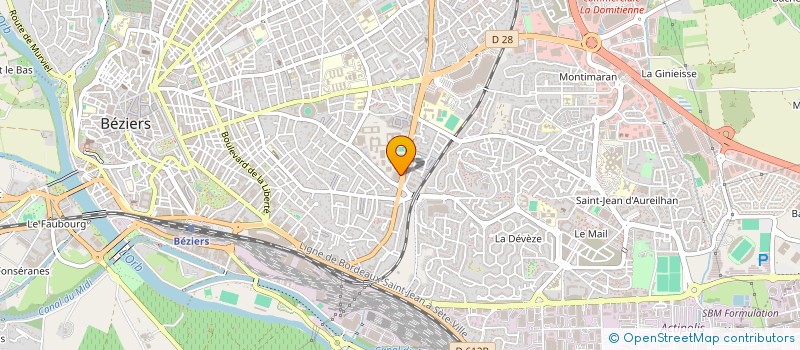 localisation de l'entreprise MADAME CELINE BUSSARD  BEZIERS