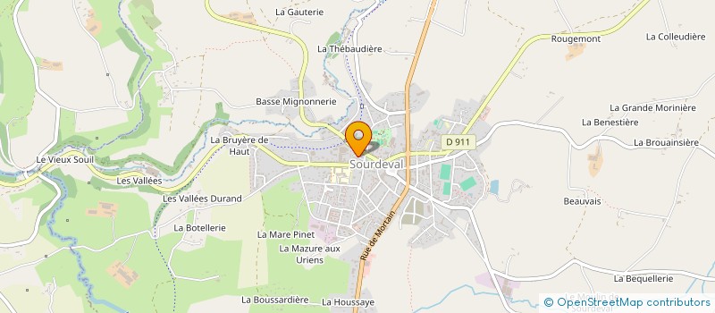 localisation de l'entreprise MADAME CELINE CABART  SOURDEVAL