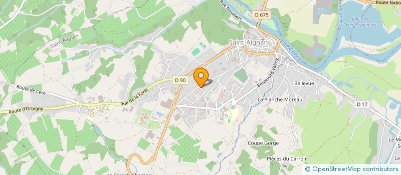 localisation de l'entreprise MADAME CELINE CADART  SAINT-AIGNAN