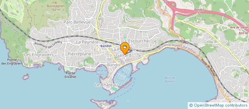 localisation de l'entreprise MADAME CELINE CADILLAC à BANDOL