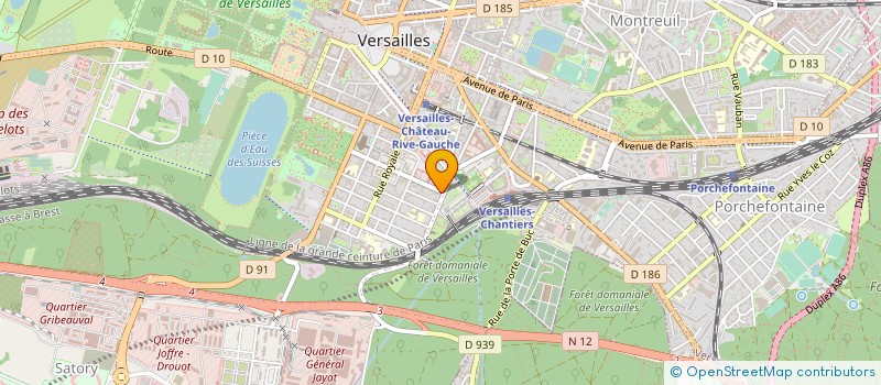 localisation de l'entreprise MADAME CELINE CAILLAT à VERSAILLES