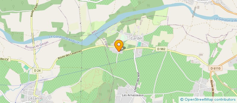 localisation de l'entreprise MADAME CELINE CAILLE  CARDET