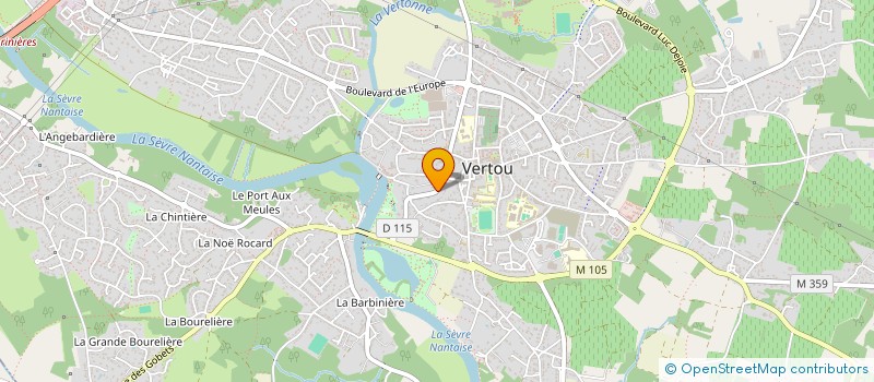 localisation de l'entreprise MADAME CELINE CAILLER à VERTOU