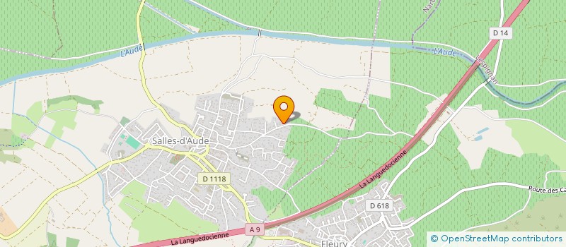 localisation de l'entreprise MADAME CELINE CALMELS  SALLES-D'AUDE