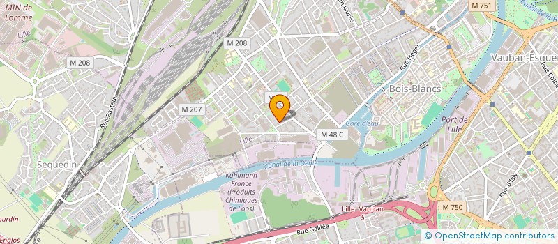 localisation de l'entreprise MADAME CELINE CANEL à LILLE