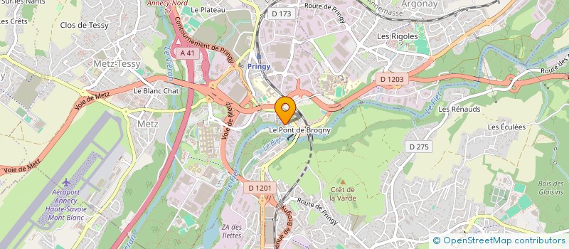 localisation de l'entreprise MADAME CELINE CANIAUX à ANNECY