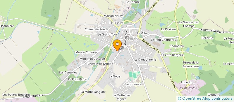 localisation de l'entreprise MADAME CELINE CANIOU à LORRIS