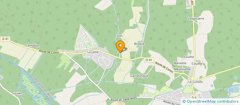 localisation de l'entreprise MADAME CELINE CANLORBE  SAINT-JULIEN-EN-BORN