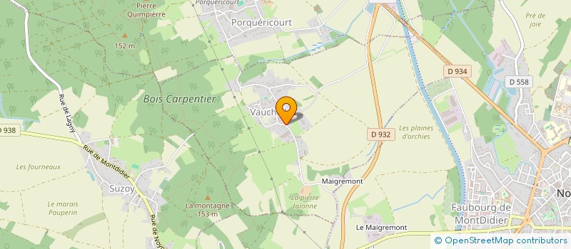 localisation de l'entreprise MADAME CELINE CAQUET  VAUCHELLES