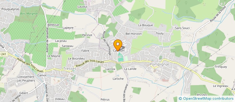 localisation de l'entreprise MADAME CELINE CARDINAL  SAINTE-CROIX-DU-MONT