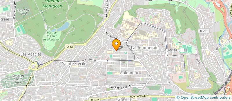 localisation de l'entreprise MADAME CELINE CAREL à LE HAVRE