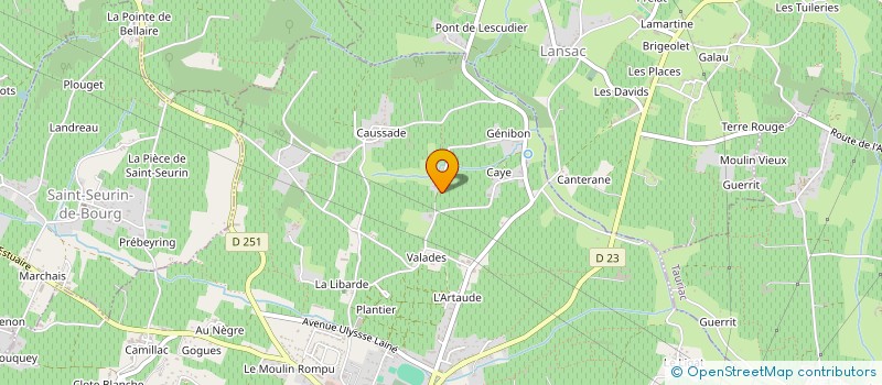 localisation de l'entreprise MADAME CELINE CARLIER à SAINT-CIERS-DE-CANESSE