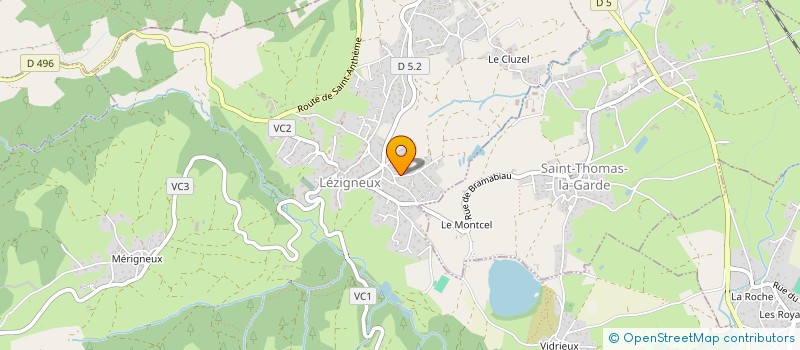 localisation de l'entreprise MADAME CELINE CARLIER  ANDREZIEUX-BOUTHEON