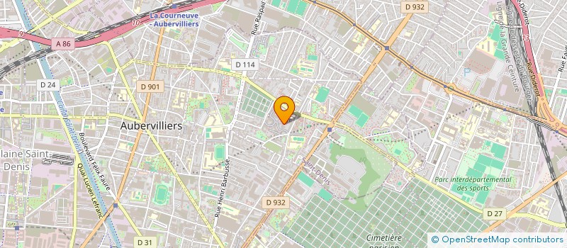 localisation de l'entreprise MADAME CELINE CARMO à AUBERVILLIERS