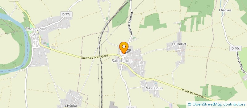 localisation de l'entreprise MADAME CELINE CAROFF  SAINTE-JULIE