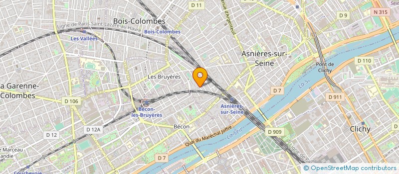 localisation de l'entreprise MADAME CELINE CAROLINE COLLOMBA à ASNIERES-SUR-SEINE