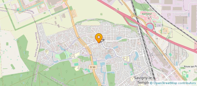 localisation de l'entreprise MADAME CELINE CAROLINE HOURDEAU  SAVIGNY-LE-TEMPLE