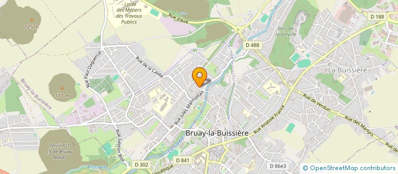 localisation de l'entreprise MADAME CELINE CARON  BRUAY-LA-BUISSIERE