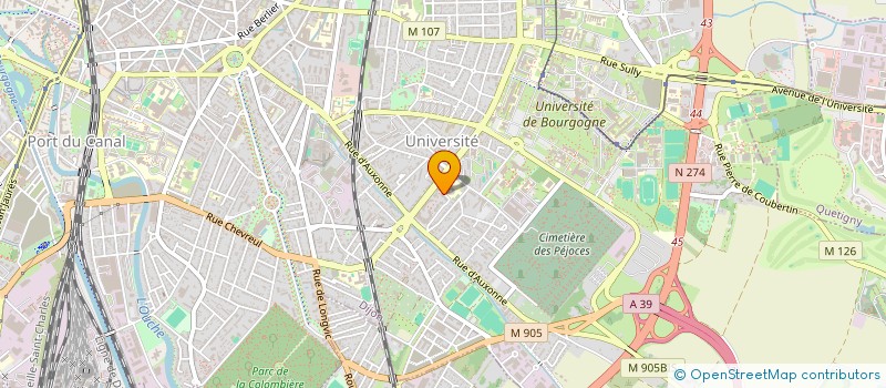 localisation de l'entreprise MADAME CELINE CARPENTIER  DIJON