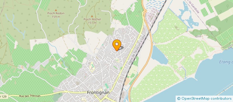 localisation de l'entreprise MADAME CELINE CARPENTIER à FRONTIGNAN