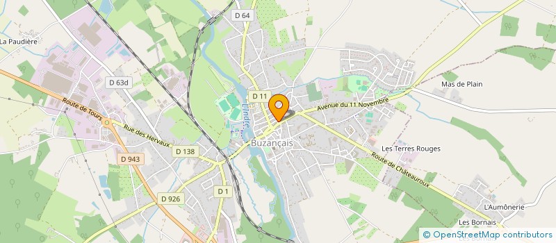 localisation de l'entreprise MADAME CELINE CARRADORE à BUZANCAIS