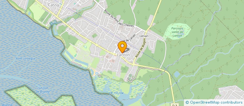 localisation de l'entreprise MADAME CELINE CARRAGOSO  LANTON