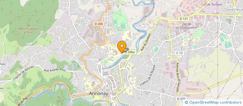 localisation de l'entreprise MADAME CELINE CARRARA  ANNONAY