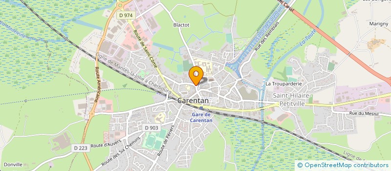 localisation de l'entreprise MADAME CELINE CARRE  LE TRONQUAY