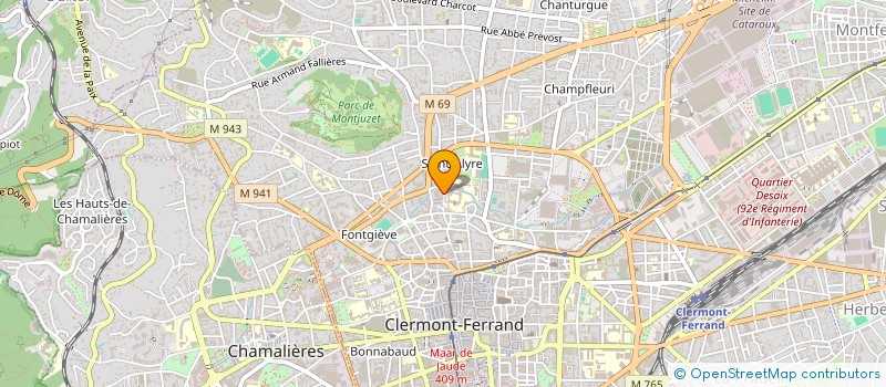 localisation de l'entreprise MADAME CELINE CARVALHO  CLERMONT-FERRAND