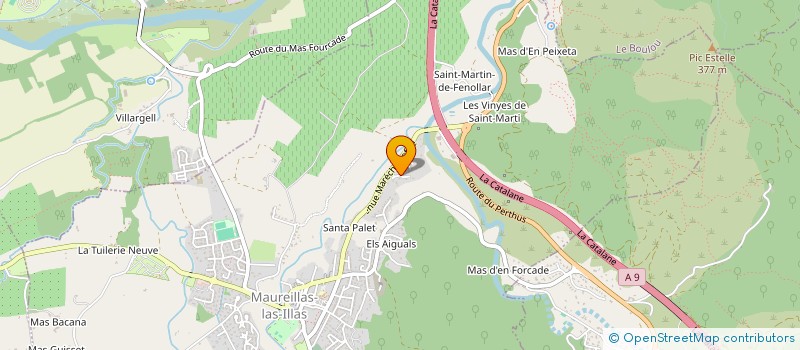 localisation de l'entreprise MADAME CELINE CASANOVAS  MAUREILLAS-LAS-ILLAS